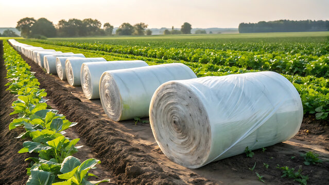 Plastic Mulch Rolls in Action Enhancing Crop Growth and Soil Health