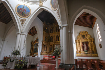 Tunja, Colombia - January 3, 2026: The Cathedral Basilica of St James the Apostle also called Tunja Cathedral in Tunja, Colombia.