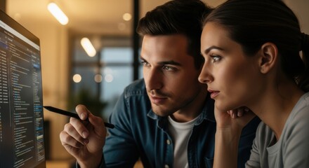 Programmers reviewing code