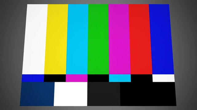 Color bars test pattern