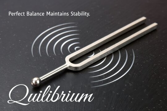 Perfectly Balanced Tuning Fork Vibrating in Equilibrium
