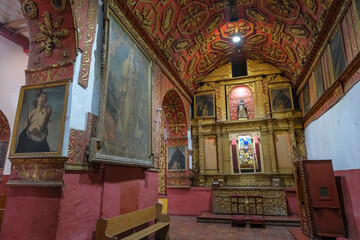 Tunja, Colombia - January 4, 2026: Church of Santo Domingo de Guzman in Tunja, Colombia.