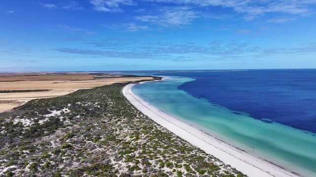 Aerial footage of Port Hughes South Australia
