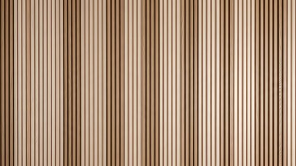Obraz premium Seamless background texture composed of vertical light brown wooden slats or paneling.