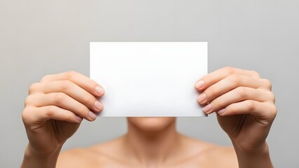 Fototapeta premium Anonymous Hands Holding Envelope with Love Letter on Valentine’s Day