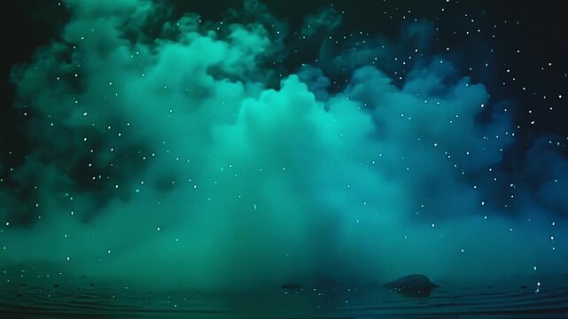 glow becloud burst teal vapour blast, melting into lively pattern along amp park background, with glittering coal dance indiana amp lively, festal show below starlight.