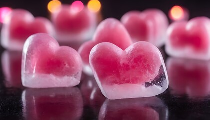 Heart-shaped frozen treats a refreshing symbol of love and affection