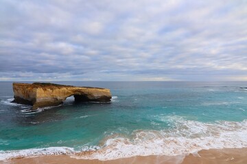 Great view of London Bridge on the Great Ocean Road, Victoria, Australia. 