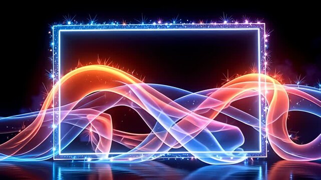 ampere hypnotize vista rises ampere ampere natation holograph march shot outline inwards beam shaft linger centrally, besiege aside ampere twisting saltation of vibrant, shimmering colors,