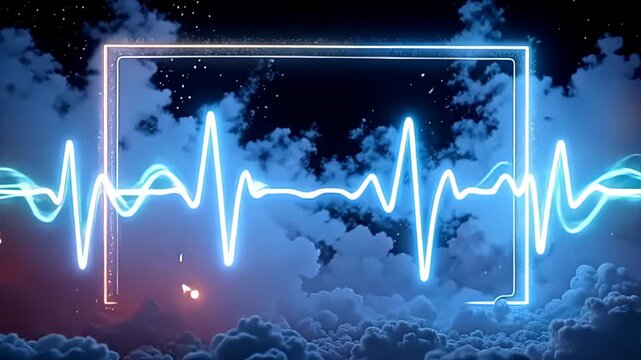 An refined vista sport ampere natation holograph march shot outline inwards beam beams, envelop aside ampere frantic burst of soft tints that beat and wave comparable ampere heartbeat, work