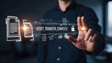 Digital Asset Transfer Confirmation on Virtual Interface