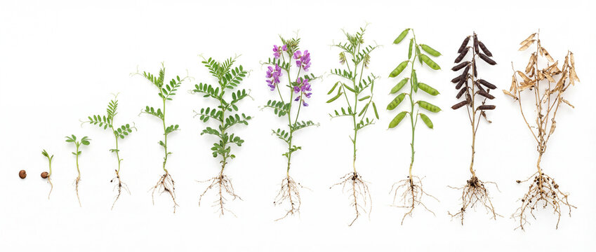 Chickpea plant growth cycle variant Cicer arietinum