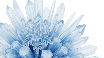 Snowflake and Ice Crystals