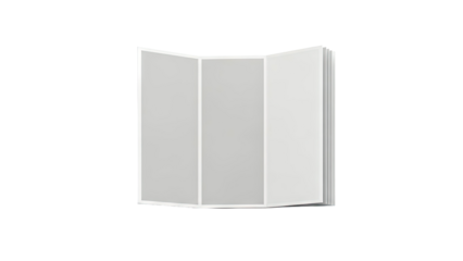 Tri-fold brochure with clean design