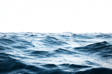 Dramatic ocean waves crash under a dark, ominous sky, evoking a sense of power and serenity
