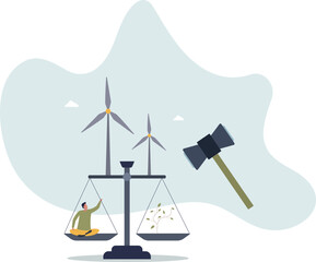 Environment regulation and legal nature standards policy .Sustainable ecology protection.life and employment of people.