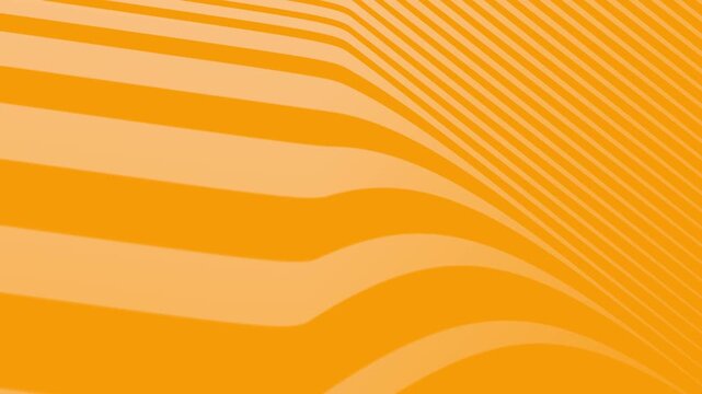 Abstract Orange Waves And Stripes Background Motion With Smooth Curves And Parallel Lines Creating Dynamic Visual Flow For