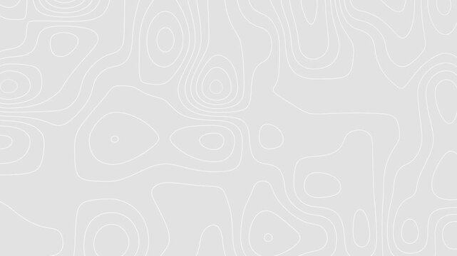 Abstract topographic map lines seamless pattern background. Contour lines Topography elevation map texture. Scientific research