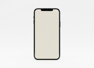 Generative AI
白背景に浮かぶスマートフォンのモックアップ 画面は真っ白のクリーンデザイン