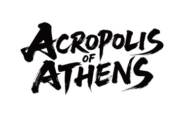 ACROPOLIS OF ATHENS Handwriting

