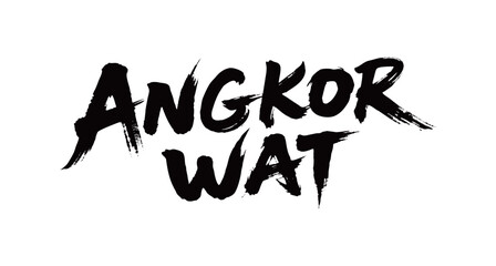 ANGKOR WAT handwritten
