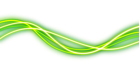 Creative emerald green light streaks isolated for tech designs