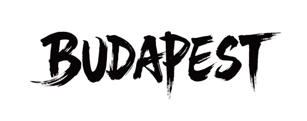 Fototapeta premium BUDAPEST handwriting 