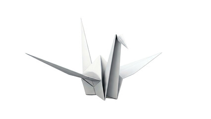 White Origami Crane