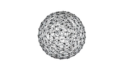 Wireframe Sphere Network
