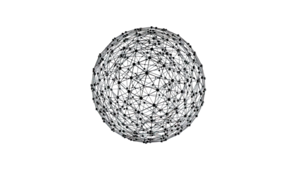 Wireframe Sphere Network