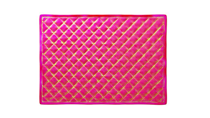 Naklejka premium Red Quilted Rectangular Pad