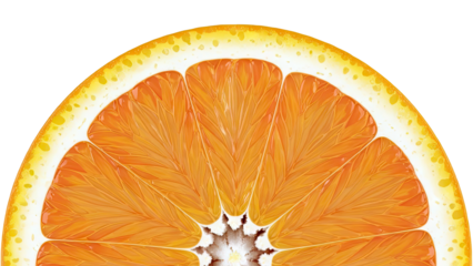 Close-up of a Vibrant Orange Slice