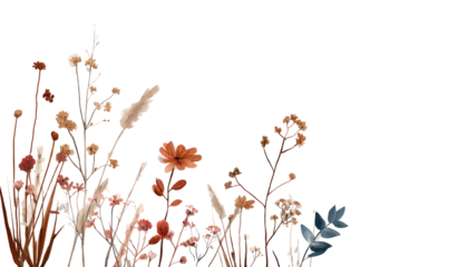 Artistic floral arrangement with various colored flowers and leaves against a stark black background