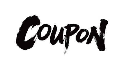 COUPON Handwriting
