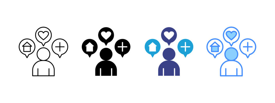 Needs icon set multiple style collection
