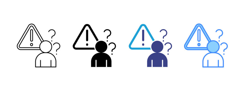 Problem icon set multiple style collection