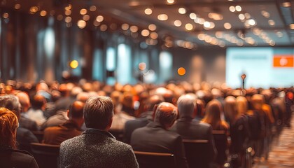 Audience at a conference hall