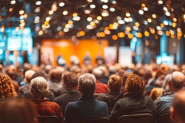 Audience in a conference hall