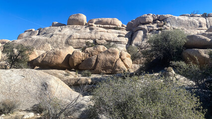 Joshua Tree National Park Rock Formations in California