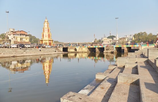 The sacred Ram Kund of Nashik, Maharashtra, India