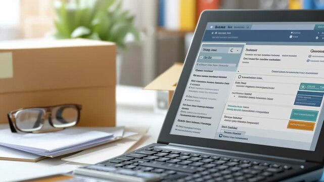 Online learning skills for money management using laptop and computer digital tools training