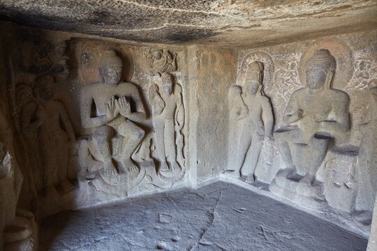 The spectacular Pandav Leni Buddhist caves in Nashik, Maharashtra, India