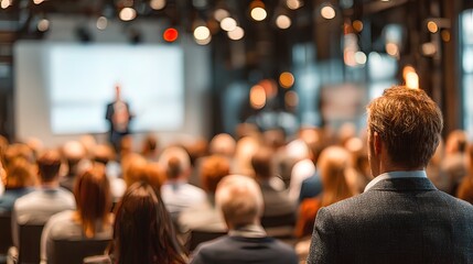 Audience at a business presentation
