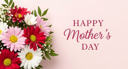 Happy mother's day floral greeting card image