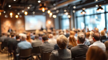 Audience at a conference or seminar