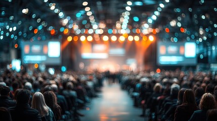 Audience in a conference hall