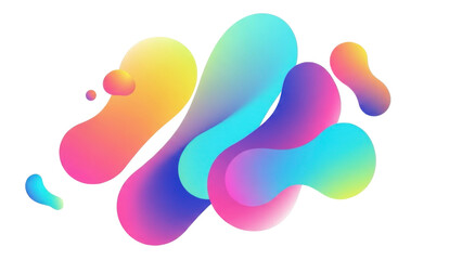 Vibrant gradient fluid shapes creating a dynamic abstract background design