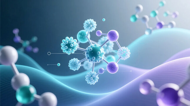 Visualizing intricate molecular structures and biological networks in futuristic scientific lab illustrating advanced biotech drug discovery processes for pharmaceutical R&D and scientific strategy
