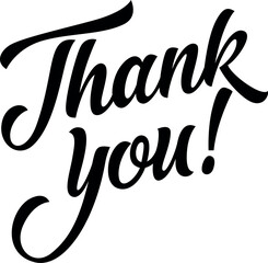 Thank You Lettering