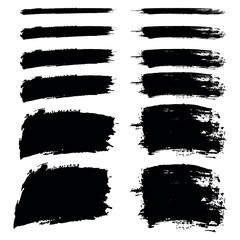 Ink brush stroke collection